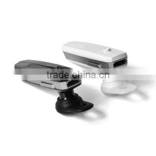 White stereo bluetooth headset withcapacty show- G29