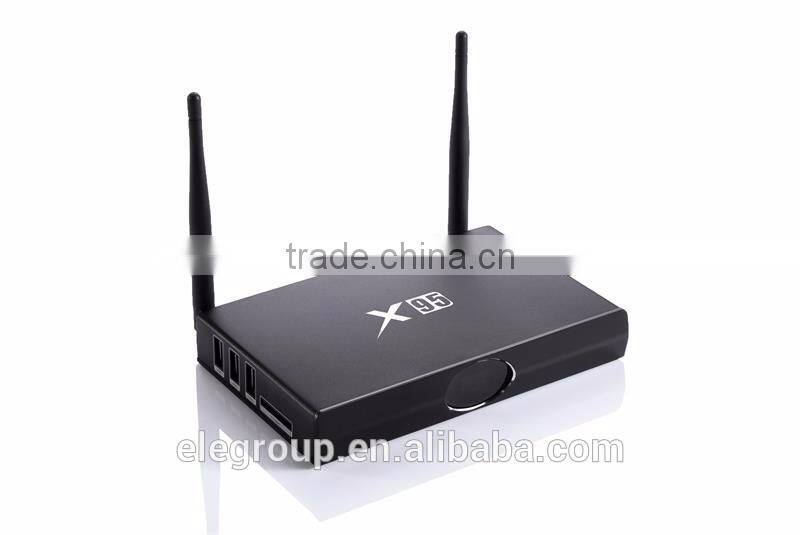 2016 New version X95 OTT tv box, AML S905 Quad Core, RAM 1G+ ROM 8G, Android 5.1 smart tv box X95