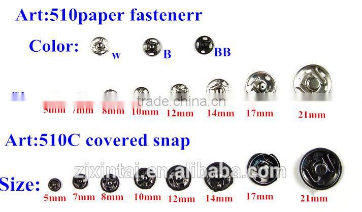 High Quality Press buttons Press Stud Buttons For Garment Use
