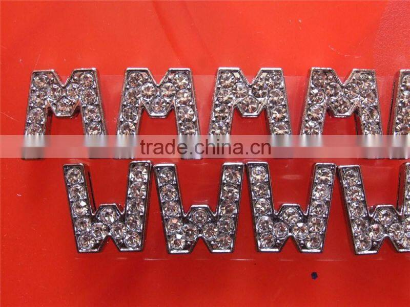 In stock fast delivery diamante slide letters 10mm