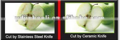 popular fashion 7 inch solid elegant ebony wooden handle white blade zirconia ceramic chef s knife