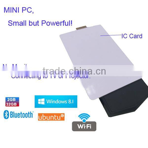 The smallest EMMC Compute Ultra Mini PC Intel z3735f HDMI Quad Core Windows 8.1 & Unbuntu with 802.1 Wifi