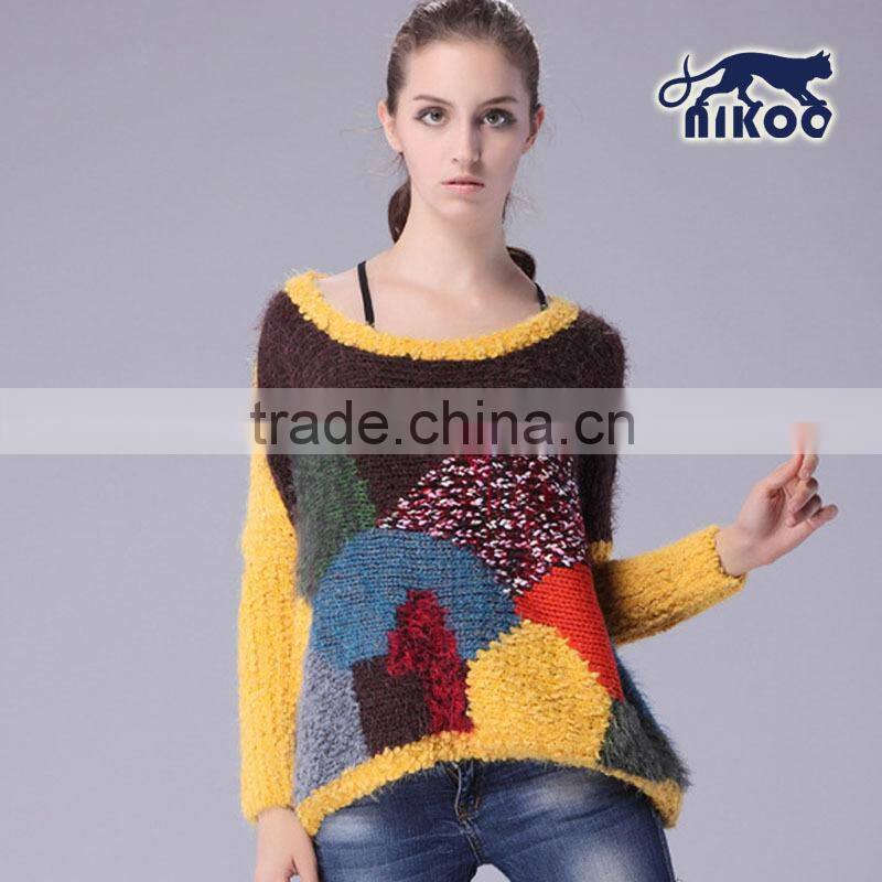 Custom Fashion Women Wool Knitted Sweater for Wholesale