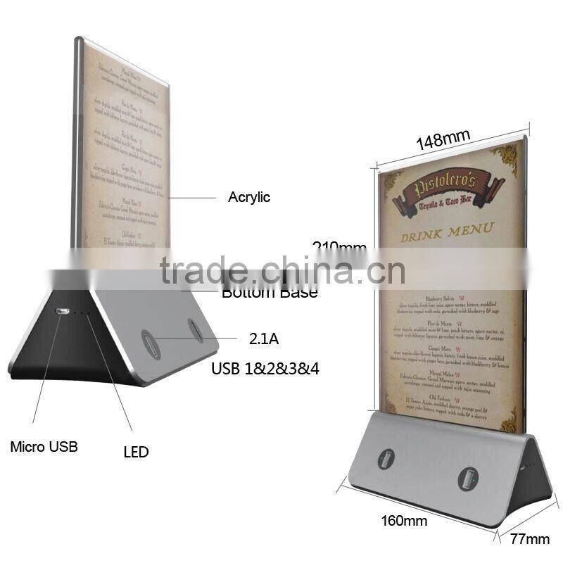 6000-13000mah for Restaurant Menu Power Bank Colorful Power Bank