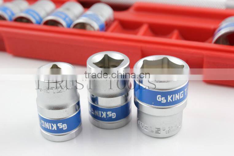 10PCS 1/2" Plastic box socket set 4010AABP GS KING TOOLS made in taiwan