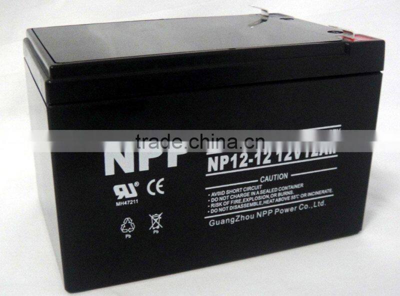 rechargeable battery 12volt smf battery 12v12ah