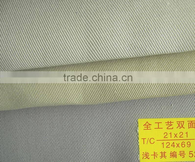 Polyester cotton cotton khaki twill overalls cloth System canvas 108*58