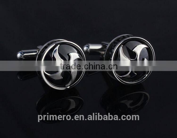 PRIMERO 2015 jewelry acorn cufflinks Titanium steel cufflinks Epoxy Great Wall pattern plating cufflinks High quality cufflinks