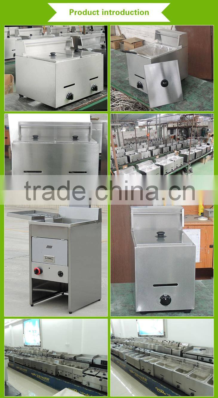 Counter Top Commercial Stainless Steel Electric Deep Fat Fryer For Fast Food Equipment