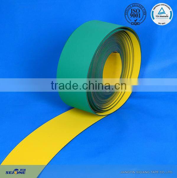 3.5MM yellow/green automatic lathes belt Rubber flat power transmission belt high energy saving and antistatic blet