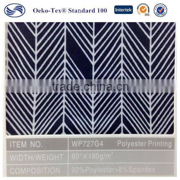 Light weight Polyester Microfiber stretch fabric for lady dress