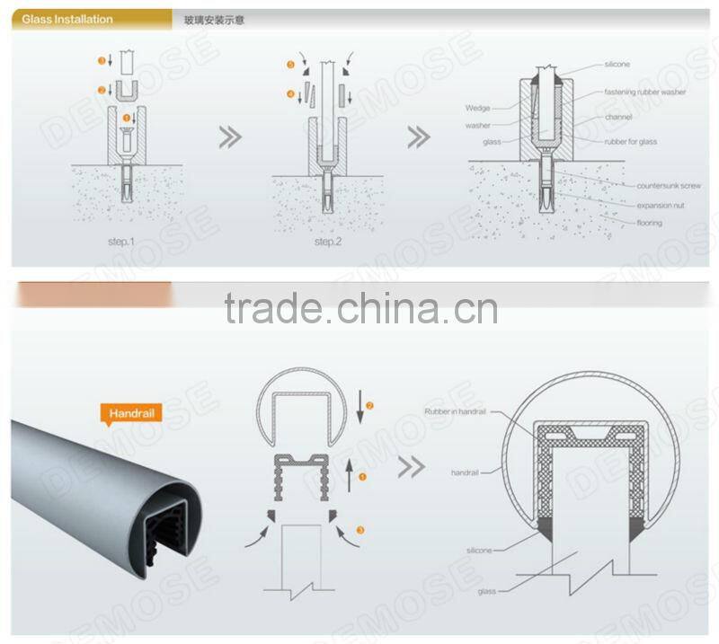 quality porch railings clear tempered glass price