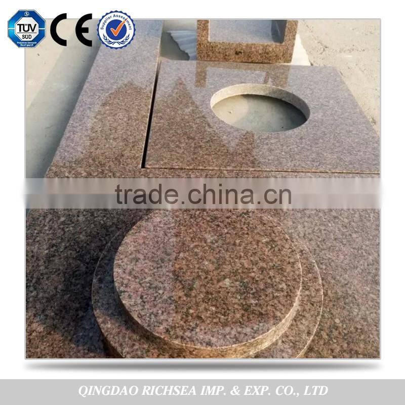 With QC Department New Design Cheapest Stone Pink Granite Tombstone Headstone Supplier