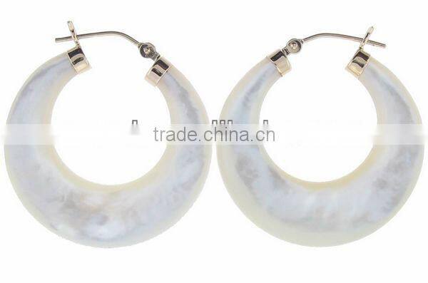 Wholesale fashion black onyx earring gemstone jewelry
