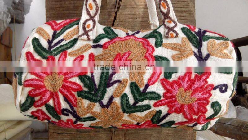 Colorful hand embroidered suzani banjara tote bag banjara hand bag crewel embroidery