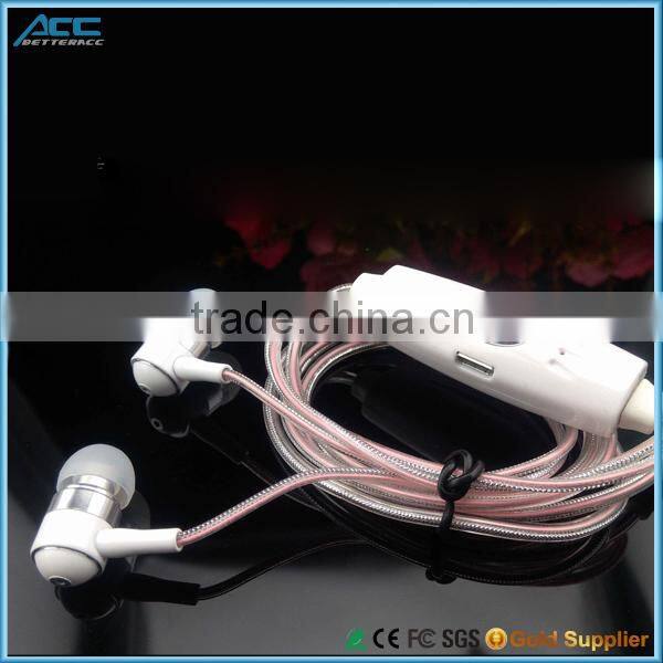 Classic EL Light Flowing Metal Stereo Earphone