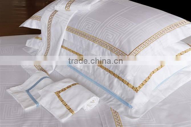 Hot Sale White Hotel Embroidered Pillowcase