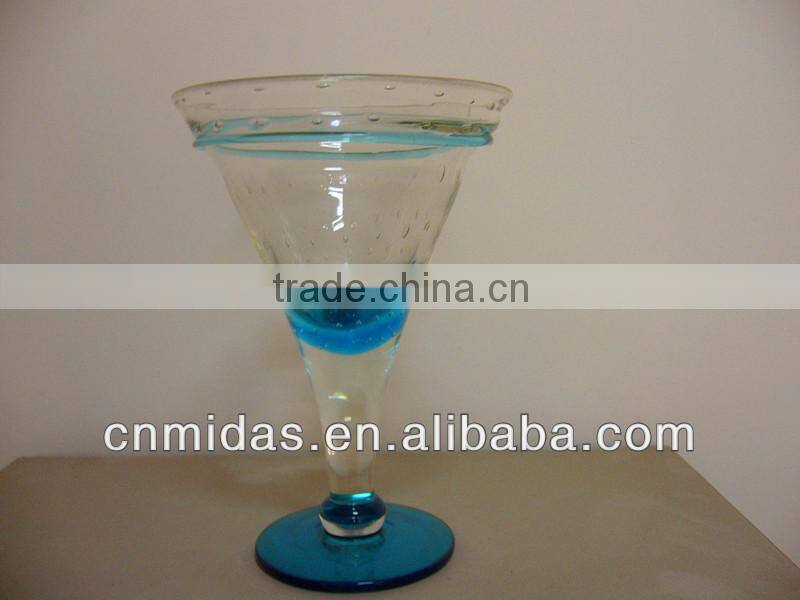 Handmade Blue Cocktail Glass Names in China
