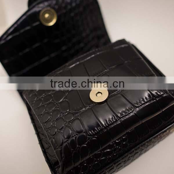 Ladies chromatic camouflage PU trendy sling bags