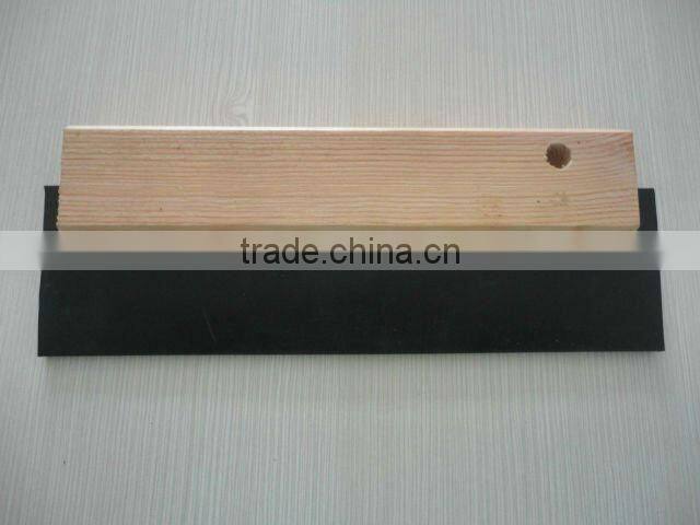 Rubber blade scraper / wooden handle tools