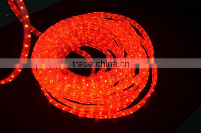Factory Direct Sale High Lumen flat 3 Wires black Flat Led Rope Light