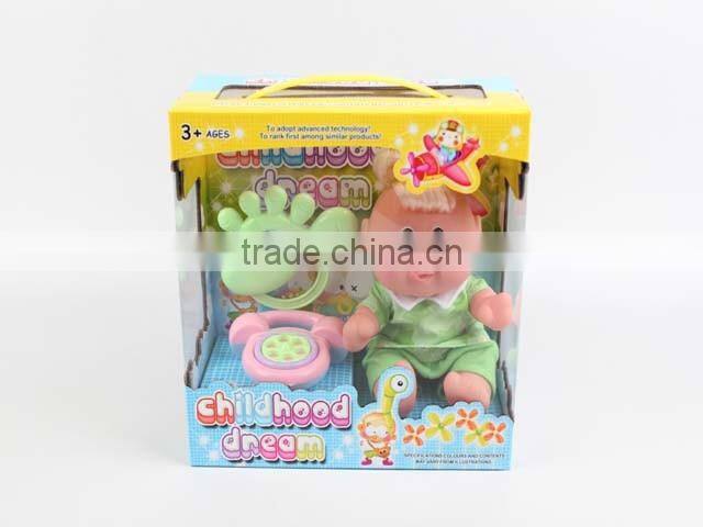 9 inch baby doll with light and music