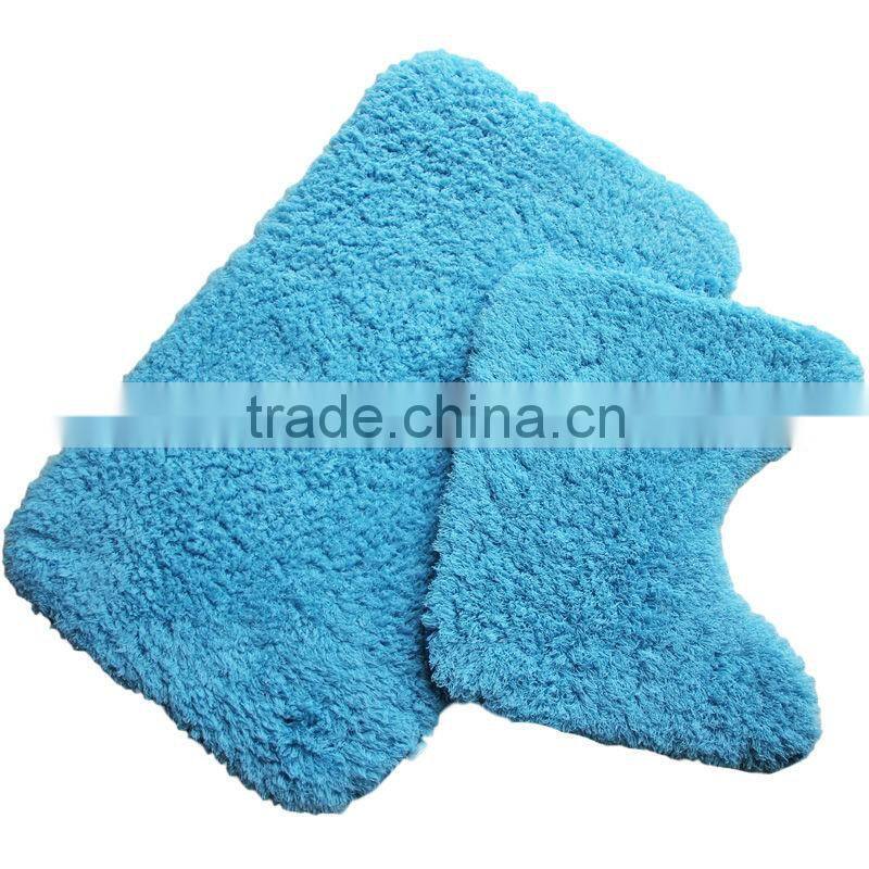 microfiber super soft shaggy floor mat one set