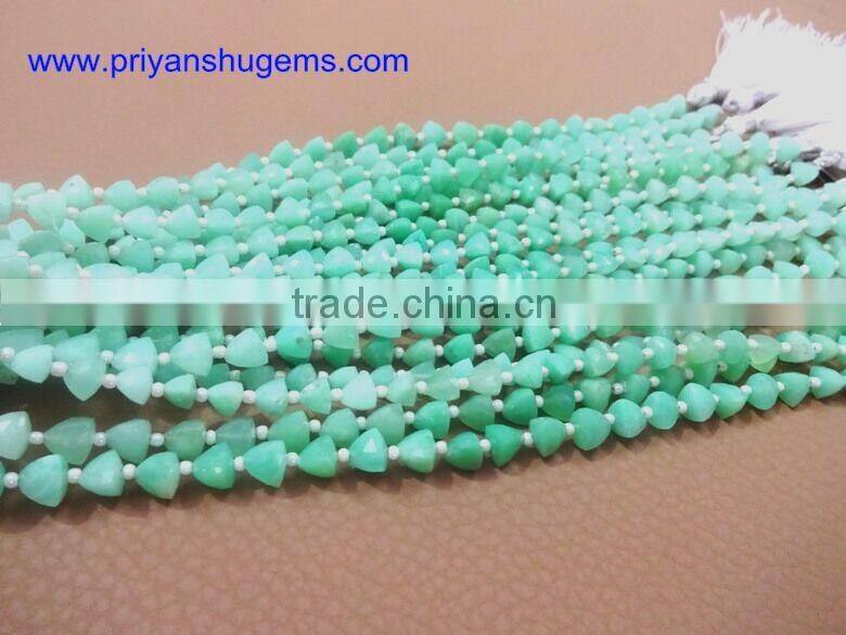 Chrysocolla Faceted Elongated pyramid