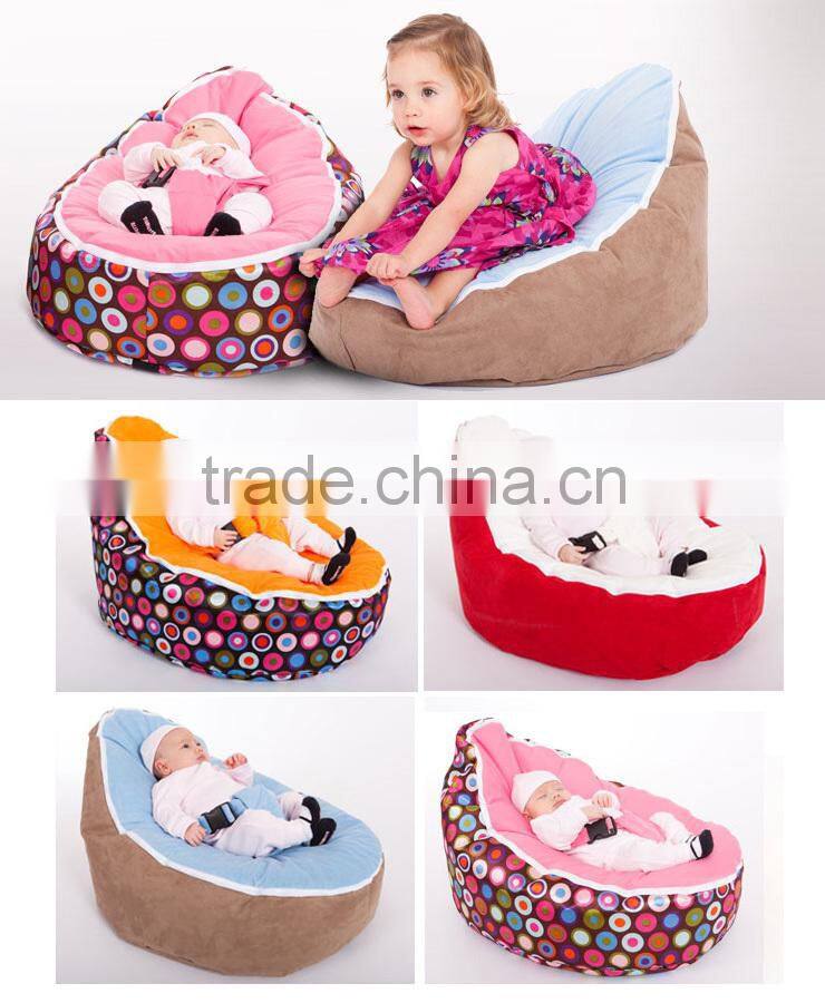new product outdoor baby bean bag chair with harness/hot pink bean bag chairs