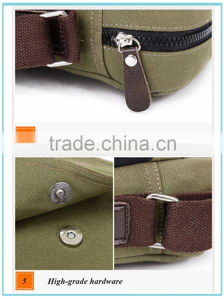 high quality blank vintage canvas wholesale messenger bags for teens