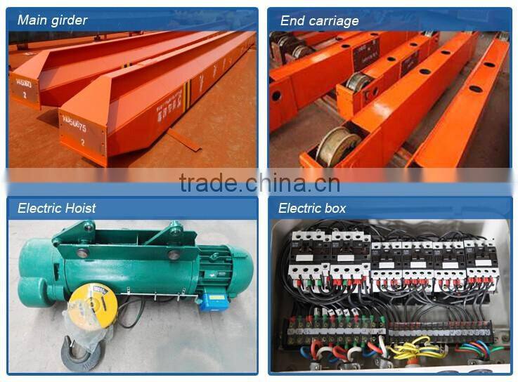 Machinery Single Beam Bridge Cranes 10Ton,Travelling Beam Crane