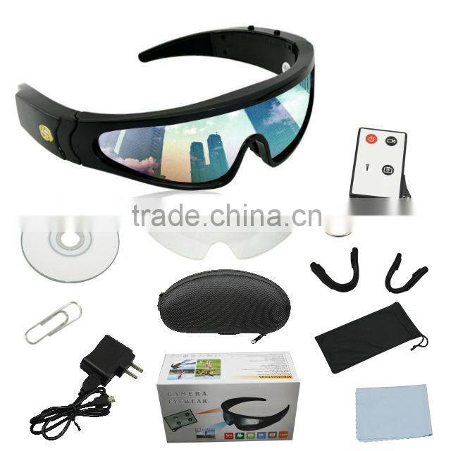 HD720P video CE camera sunglasses camera remote control camera JVE-HD02