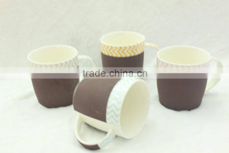2016 new design hunan liling saida dull polish ceramic mug