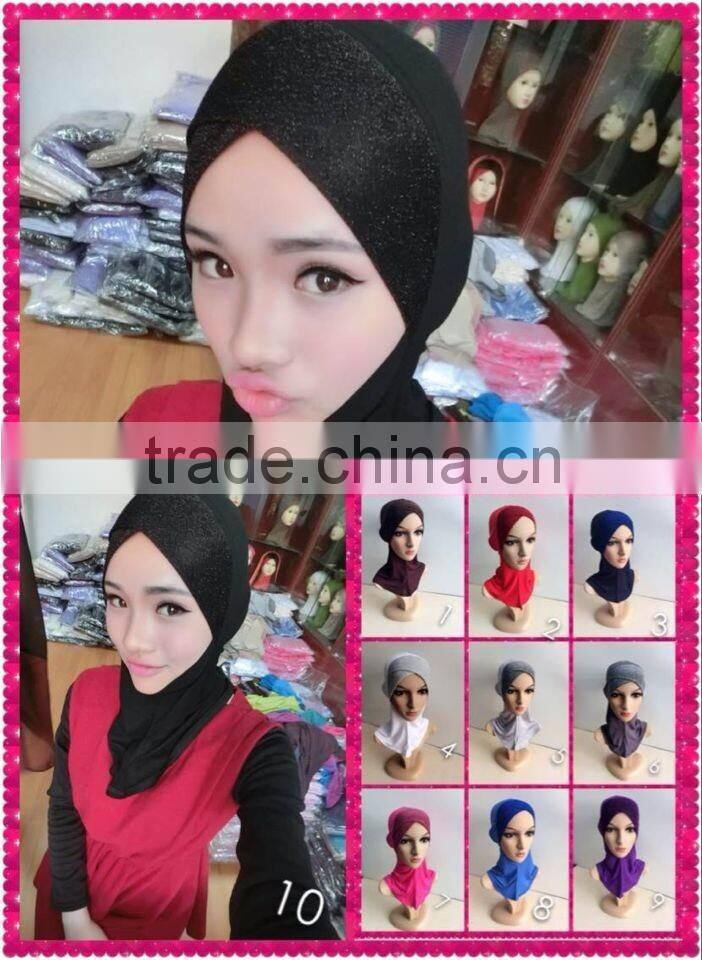 C070 new style cross ninja inner underscarf with shiny front
