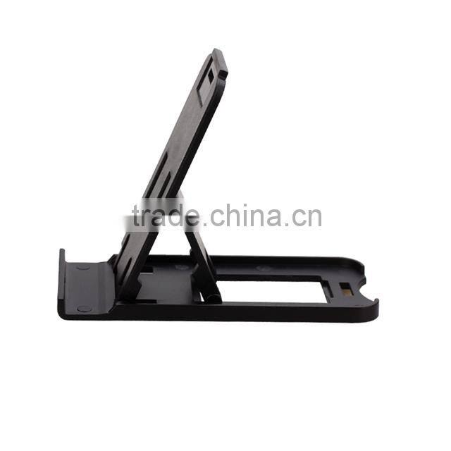 Mobile Accessories 2016 Folding Portable Black Plastic Mobile Phone Stand Holder