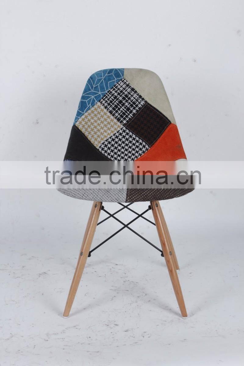 New design patchwork leisure wooden chair/cheap chair/patchwork chair (1028E)