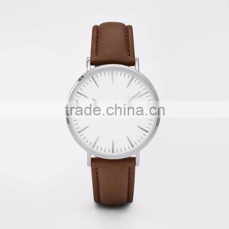fashion quartz watch Customized you logo China suppliers military new genuine leather watches wrist men women watches