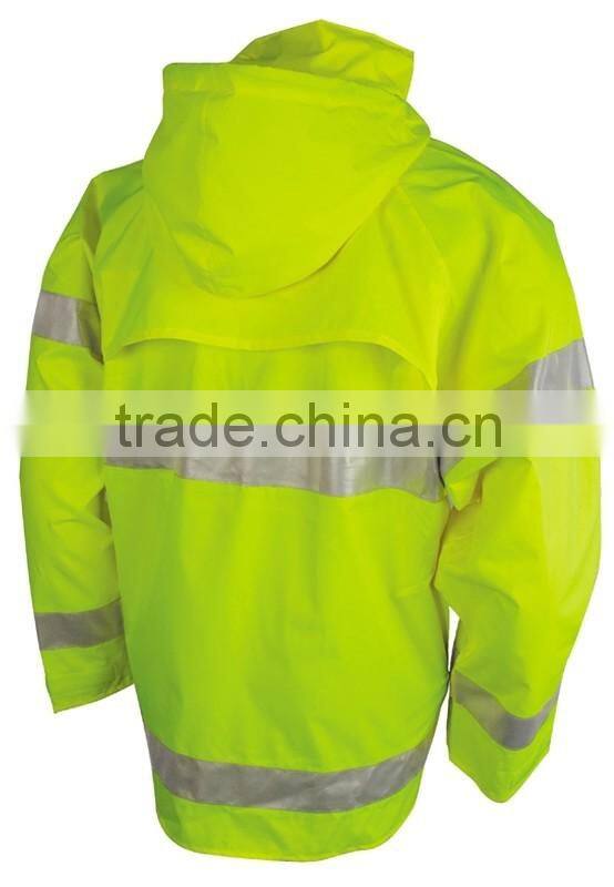 high visibility functional reflective safety jacket