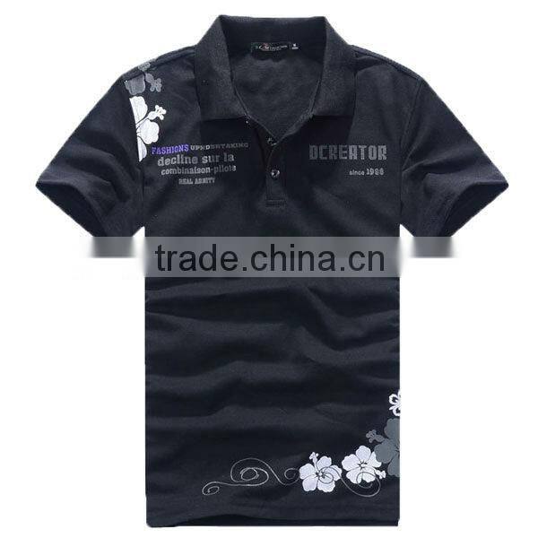 New style polo shirts school t shirts with printing