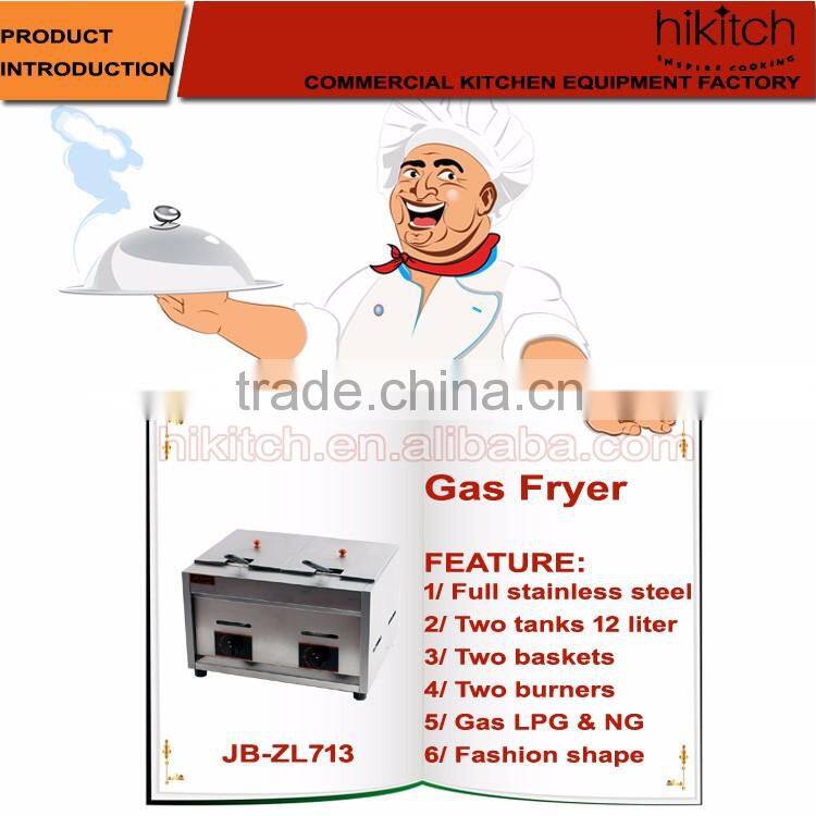 gas donuts fryers LPG propane deep fryer best price for commercial restaurant kitchen
