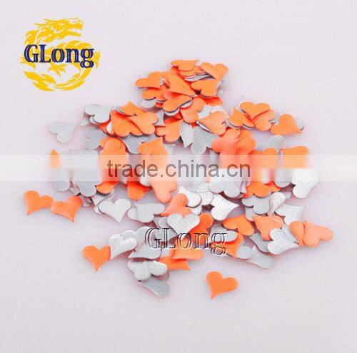 10*10mm Hot Fix Iron-on Nailhead Fluorescence Heart-Shaped Aluminum DIY Accessories For Bag Shoe Garment #GT105Y-10P(Mix-s)