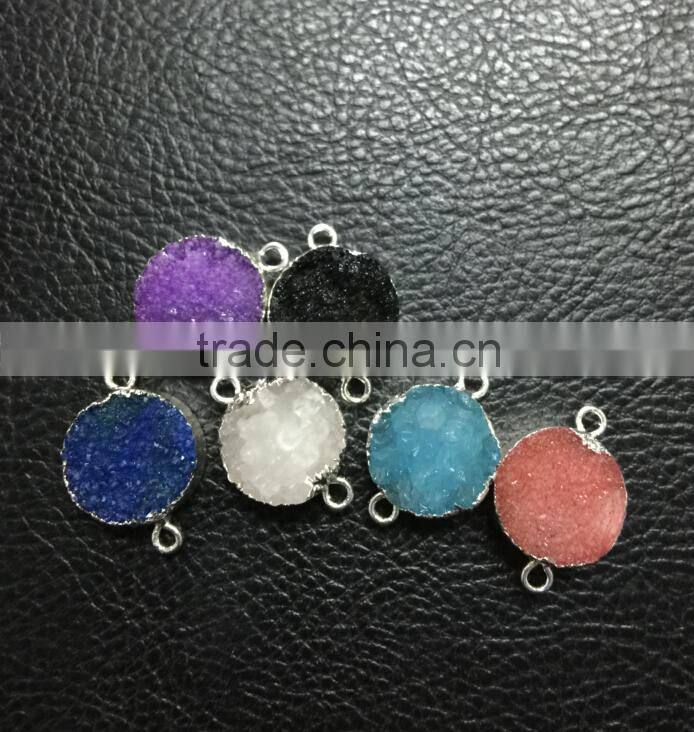 Latest Popular Natural Stone Beads Jeweled Slim Velvet Tassel Necklaces