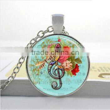 Om necklac,Tibetan Buddhism necklace DIY glass dome jewelry Photo glass dome jewelry