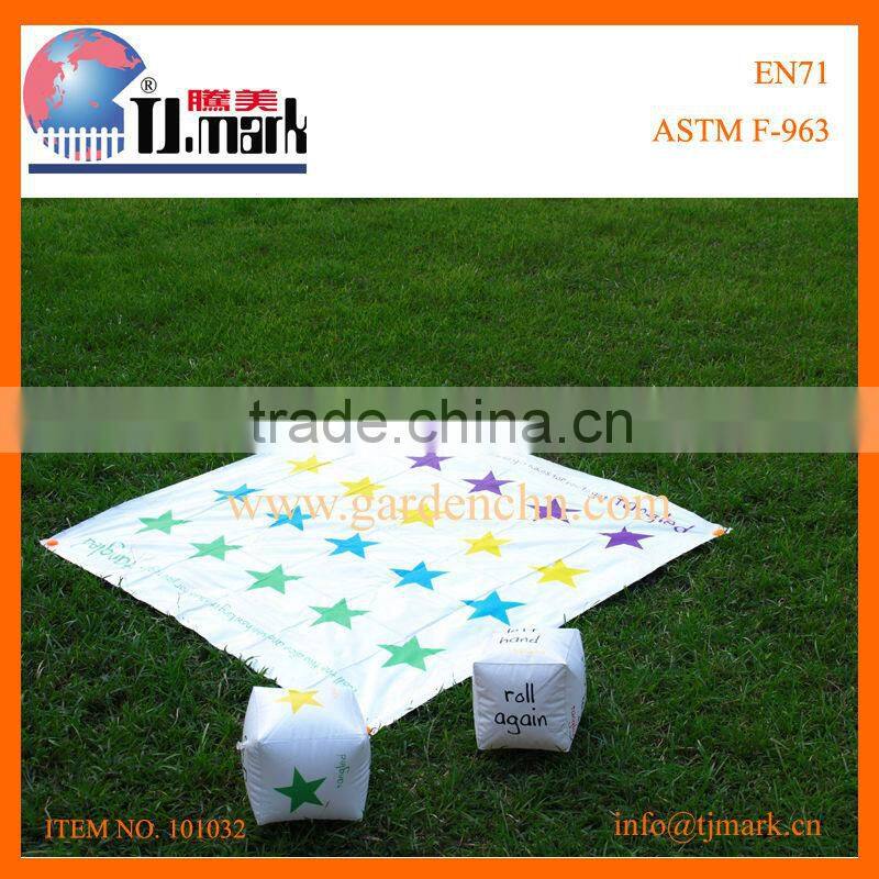 Kids 120CM game mat inflatable ludo board game