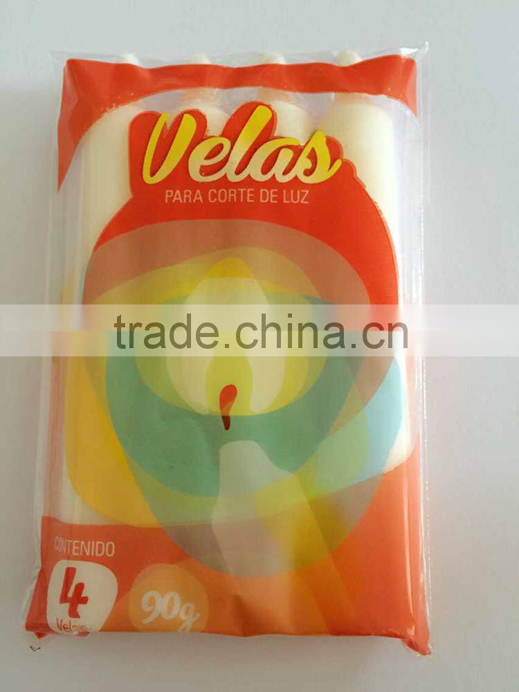 basic household table Candle white candle 90g and 120g