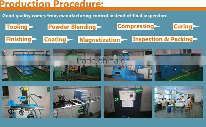 Bonded neodymium motor segment magnets