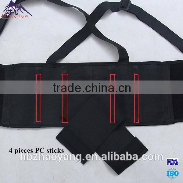Medical grade back support belts for men with suspender