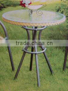 outdoor furniture rattan table with different table top