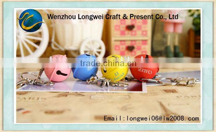 small bell shaped keychain metal/souvenir keychain/coin keychain