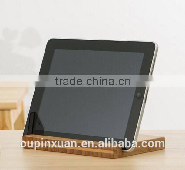 Elegant and simple folding bamboo tablet case/tablet holder .2014 New product ,